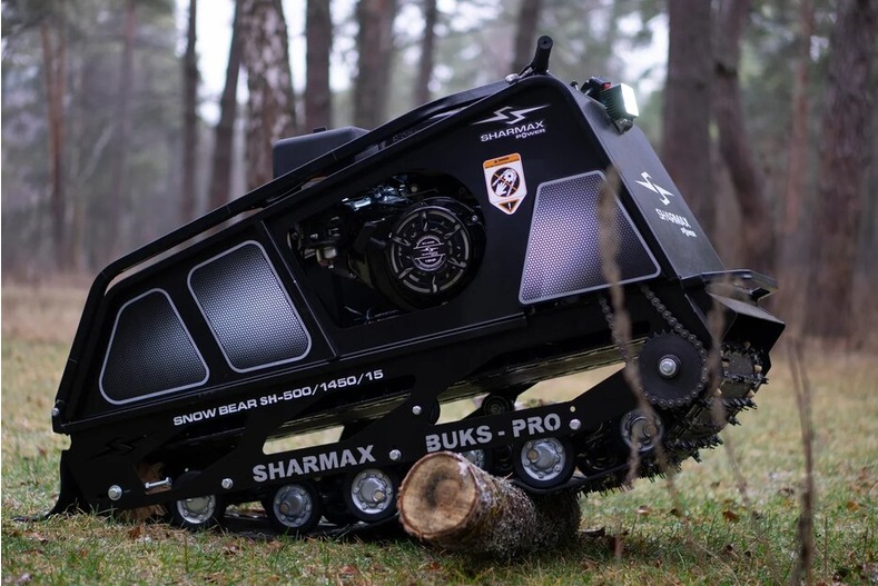 Мотобуксировщик Sharmax SER650 1450 HP18 Ultra Maximum с электростартером и реверс-редуктором Мотобуксировщик Sharmax SER650 1450 HP18 Ultra Maximum с электростартером и реверс-редуктором